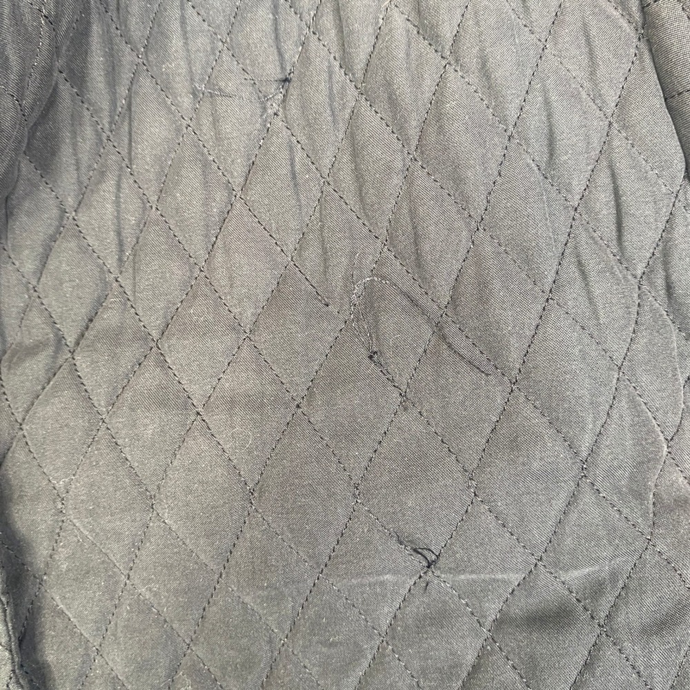 Barbour Womens Black Diamond Quilted Jacket Snap Front Coat Size US 4 UK 8 - Picture 3 of 11